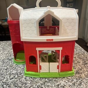 Fisher-Price Red and White Barn Playset